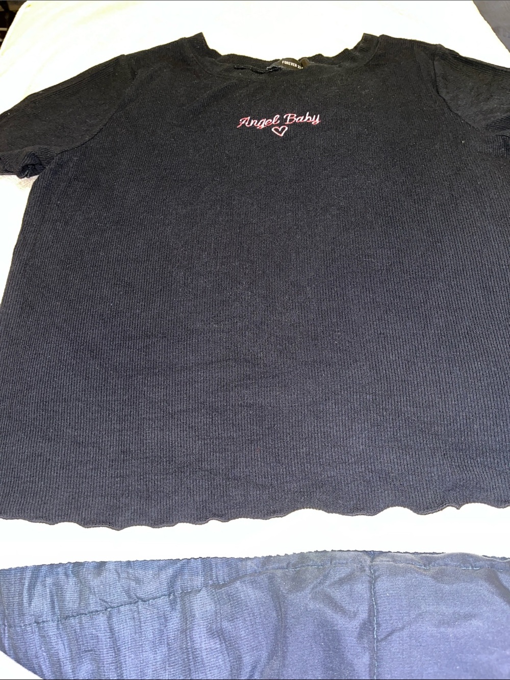 Black tee shirt